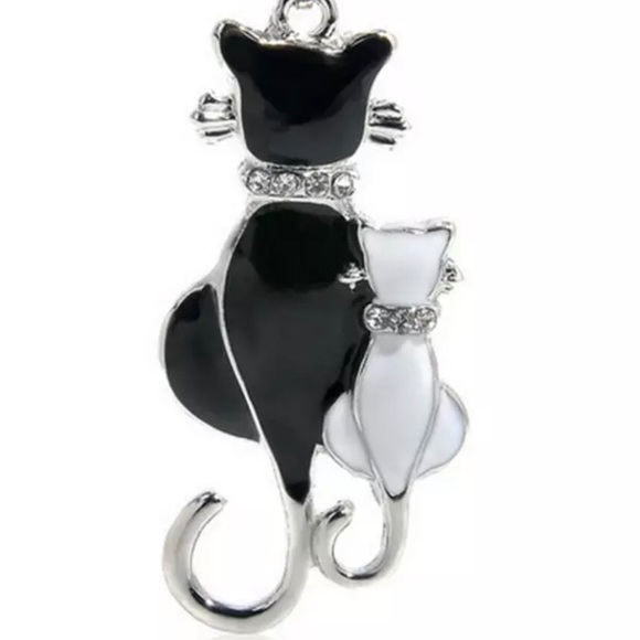 Swarovski French Kitties Necklace New With Tags - Picture 5 of 7